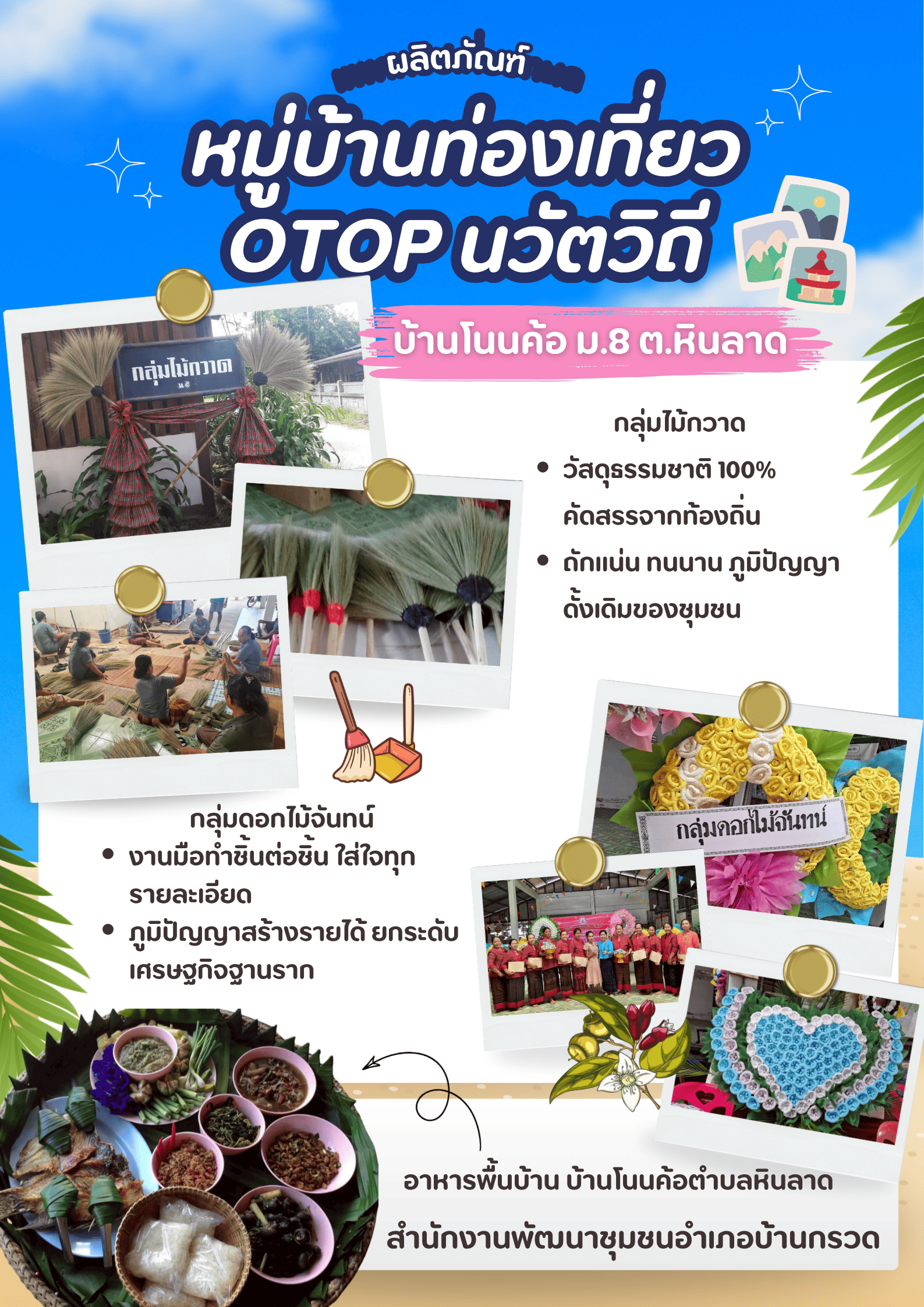 CDD BANKRUAT : GROWTH TEAM Plus+ BANKRUAT - ชวนปักหมุด "บ้านโนนค้อ" ชุมชนท่องเที่ยว OTOP นวัตวิถี อ.บ้านกรวด